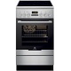 Aragaz mixt Electrolux EKI54550OX, 4 Arzatoare inductie, Cuptor electric, Grill, Curatare catalitica, Clasa A-10%, 50 cm, Inox