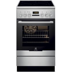 Aragaz Electrolux EKG51151OW, Gaz, 4 Arzatoare, Aprindere electrica, Grill, 50 cm, Alb
