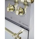 Aragaz Lofra RBI66MFT/CI, 60x60 cm, gaz, 4 arzatoare, grill, aprindere electronica, timer, crem