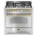 Aragaz Lofra RBI66MFT/CI, 60x60 cm, gaz, 4 arzatoare, grill, aprindere electronica, timer, crem