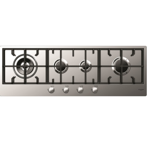 Aragaz Tecnogas P1X66M4VC, 60 cm, gaz, 4 arzatoare, grill, otel inoxidabil