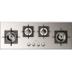 Plita incorporabila Fulgor Milano, FSH 1124 G 2DWK XX, 112 cm, plita gaz, 4 arzatoare,sistem Stop-Gaz, butoane otel, superinox
