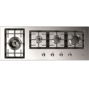Aragaz Tecnogas P1X66M4VC, 60 cm, gaz, 4 arzatoare, grill, otel inoxidabil