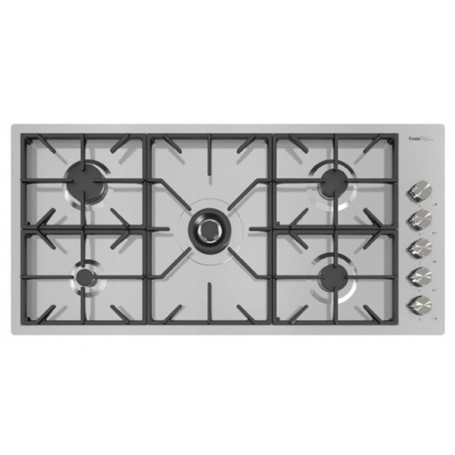 Plita incorporabila Foster Milano 7646000, instalare Q4, gaz, 108cm, 5 arzatoare, aprindere electrica, siguranta gaz, inox