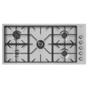 Aragaz Tecnogas P1X66M4VC, 60 cm, gaz, 4 arzatoare, grill, otel inoxidabil