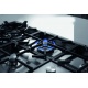 Aragaz Tecnogas P1X66M4VC, 60 cm, gaz, 4 arzatoare, grill, otel inoxidabil
