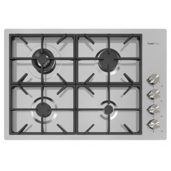 Aragaz Tecnogas P1X66M4VC, 60 cm, gaz, 4 arzatoare, grill, otel inoxidabil