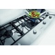 Aragaz Tecnogas P1X66M4VC, 60 cm, gaz, 4 arzatoare, grill, otel inoxidabil