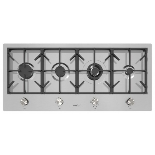 Aragaz Tecnogas P1X66M4VC, 60 cm, gaz, 4 arzatoare, grill, otel inoxidabil