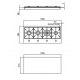 Aragaz Tecnogas P1X66M4VC, 60 cm, gaz, 4 arzatoare, grill, otel inoxidabil
