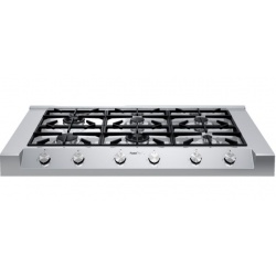 Aragaz Tecnogas P1X66M4VC, 60 cm, gaz, 4 arzatoare, grill, otel inoxidabil
