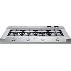 Aragaz Tecnogas P1X66M4VC, 60 cm, gaz, 4 arzatoare, grill, otel inoxidabil