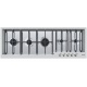 Aragaz Tecnogas P1X66M4VC, 60 cm, gaz, 4 arzatoare, grill, otel inoxidabil