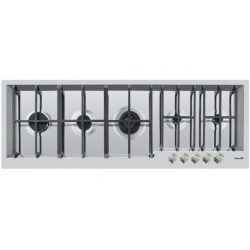 Aragaz Tecnogas P1X66M4VC, 60 cm, gaz, 4 arzatoare, grill, otel inoxidabil