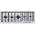 Aragaz Tecnogas P1X66M4VC, 60 cm, gaz, 4 arzatoare, grill, otel inoxidabil