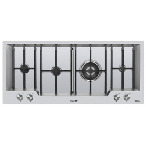 Aragaz Tecnogas P1X66M4VC, 60 cm, gaz, 4 arzatoare, grill, otel inoxidabil