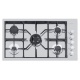 Aragaz Tecnogas P1X66M4VC, 60 cm, gaz, 4 arzatoare, grill, otel inoxidabil
