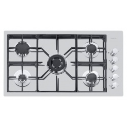 Aragaz Tecnogas P1X66M4VC, 60 cm, gaz, 4 arzatoare, grill, otel inoxidabil