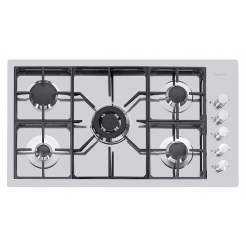 Plita incorporabila Foster S4000 7270032, instalare Q4, gaz, 92 cm, 5 arzatoare, aprindere electrica, siguranta gaz, inox
