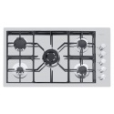 Aragaz Tecnogas P1X66M4VC, 60 cm, gaz, 4 arzatoare, grill, otel inoxidabil