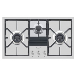 Plita incorporabila Foster S4000 7280032, instalare Q4, gaz ,89 cm, 3 arzatoare, aprindere electrica, siguranta gaz, inox