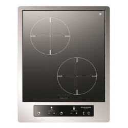 Plita incorporabila Fulgor Milano, CH 402 ID TC X, 40 cm, plita inductie, 2 zone gatit, timmer, sticla neagra