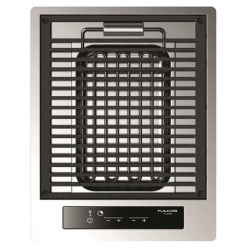 Plita incorporabila Fulgor Milano, CPH 401 BQ TC X, 40 cm, plita electrica, gratar lava stone, timmer, sticla neagra