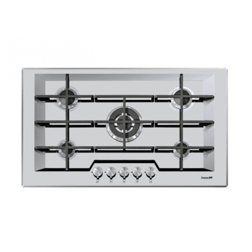 Plita incorporabila Foster KE 7603032, instalare STD, gaz, 86cm , 5 arzatoare, aprindere electrica, siguranta gaz, inox