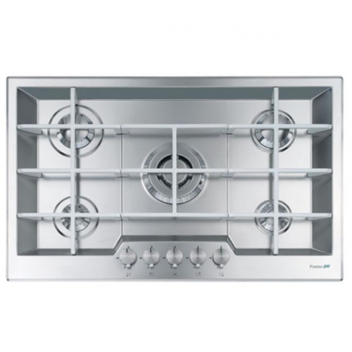Aragaz Tecnogas P1X66M4VC, 60 cm, gaz, 4 arzatoare, grill, otel inoxidabil