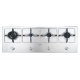 Aragaz Tecnogas P1X66M4VC, 60 cm, gaz, 4 arzatoare, grill, otel inoxidabil