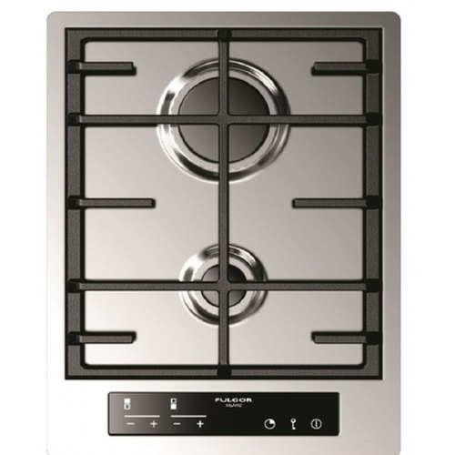 Plita incorporabila Fulgor Milano, CPH 402 G TC X, 40 cm, plita gaz, 2 arzatoare, sistem Stop-Gaz, touch control, inox