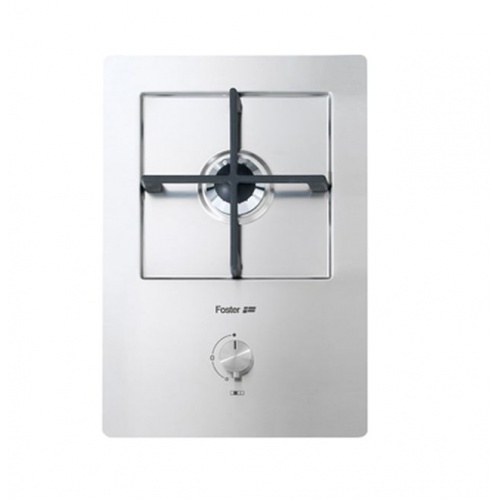 Plita incorporabila Foster KE Domino 7621032, instalare FT/FTS, gaz, 32cm , 1 arzator, aprindere electrica, siguranta gaz, inox