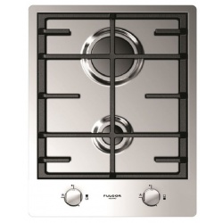 Plita incorporabila Fulgor Milano, CPH 402 G X, 40 cm, plita gaz, 2 arzatoare, sistem Stop-Gaz, inox
