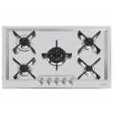 Aragaz Tecnogas P1X66M4VC, 60 cm, gaz, 4 arzatoare, grill, otel inoxidabil