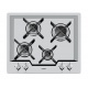 Plita incorporabila Foster KS 7615032, instalare STD, gaz, 59cm , 4 arzatoare, aprindere electrica, siguranta gaz, inox