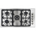 Aragaz Tecnogas P1X66M4VC, 60 cm, gaz, 4 arzatoare, grill, otel inoxidabil