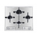 Aragaz Tecnogas P1X66M4VC, 60 cm, gaz, 4 arzatoare, grill, otel inoxidabil