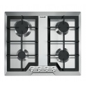Aragaz Tecnogas P1X66M4VC, 60 cm, gaz, 4 arzatoare, grill, otel inoxidabil