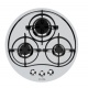 Plita incorporabila Foster Rando 7052022, instalare STD, gaz, Ø 52 cm, 3 arzatoare, aprindere electrica, siguranta gaz, inox