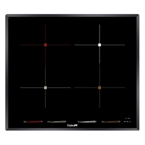 Aragaz Tecnogas P1X66M4VC, 60 cm, gaz, 4 arzatoare, grill, otel inoxidabil