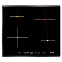 Plita incorporabila Foster S4000 7372241, instalare SF/FT, inductie, 59cm, 4 zone de gatit, booster, sticla neagra