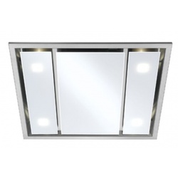 Hota aplicata Foster Cloud 2521091, 90 cm, 1170 m³/h, 2 motoare , inox+stilca alba