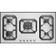 Aragaz Tecnogas P1X66M4VC, 60 cm, gaz, 4 arzatoare, grill, otel inoxidabil Aragaz Tecnogas P1X66M4VC, 60 cm, gaz, 4 arzatoare, grill, otel inoxidabil