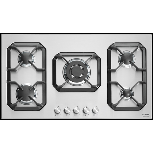 Aragaz Tecnogas P1X66M4VC, 60 cm, gaz, 4 arzatoare, grill, otel inoxidabil