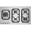 Aragaz Tecnogas P1X66M4VC, 60 cm, gaz, 4 arzatoare, grill, otel inoxidabil