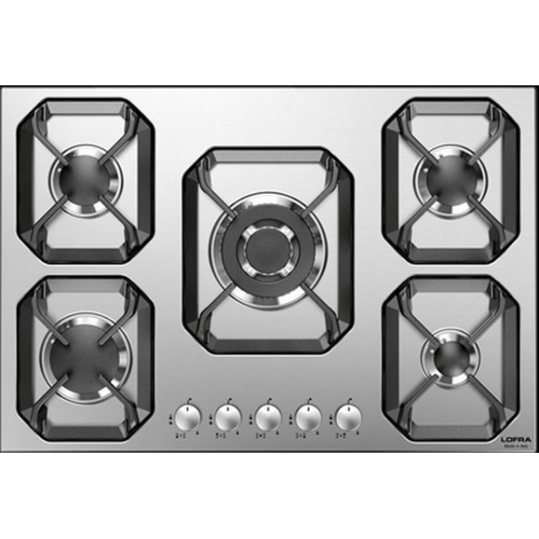 Aragaz Tecnogas P1X66M4VC, 60 cm, gaz, 4 arzatoare, grill, otel inoxidabil