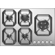 Plita incorporabila Lofra Urano HLS7D0, 75 cm, plita gaz, 5 arzatoare,sistem siguranta Stop-Gaz,inox