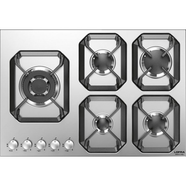 Aragaz Tecnogas P1X66M4VC, 60 cm, gaz, 4 arzatoare, grill, otel inoxidabil