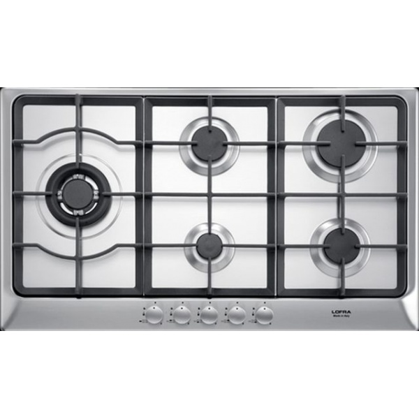 Aragaz Tecnogas P1X66M4VC, 60 cm, gaz, 4 arzatoare, grill, otel inoxidabil