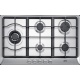 Aragaz Tecnogas P1X66M4VC, 60 cm, gaz, 4 arzatoare, grill, otel inoxidabil